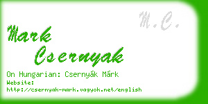 mark csernyak business card